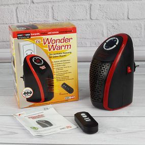 ПОРТАТИВНЫЙ ОБОГРЕВАТЕЛЬ В РОЗЕТКУ WONDER WARM С ПУЛЬТОМ (CZ275320)