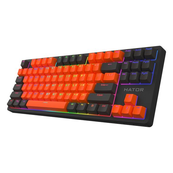 Клавіатура Hator Rockfall 2 Mecha Signature Edition USB Black/Orange/Black (HTK-520-BOB) | Зображення 1