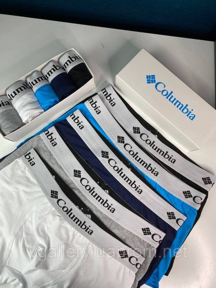 Набір трусів Columbia, подарунковий комплект трусів Коламбія в коробці на 2-5 штук, білизна Columbia 2-5 шт | Зображення 2