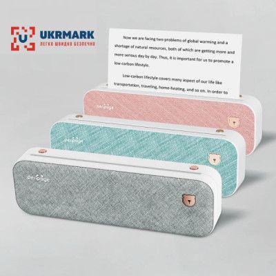 Принтер чеков UKRMARK A40PK А4, Bluetooth, USB, розовый (900798) | Зображення 3
