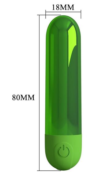 Віброкулька Pretty Love Kiwi зелена, 8 х 1.8 см | Зображення 6