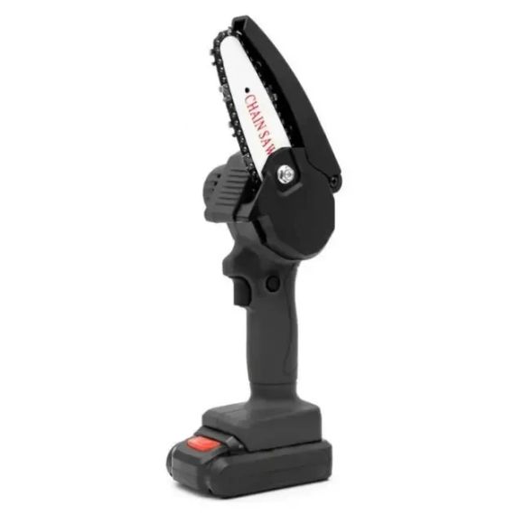 Аккумуляторная цепная мини-пила сучкорез для обрезки деревьев Mini Electric Chainsaw Black 1 АКБ | Зображення 1
