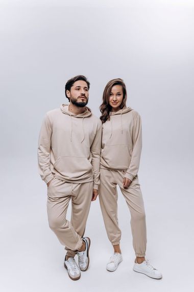 Костюм чоловічий (unisex) беж двохнитка | Зображення 1