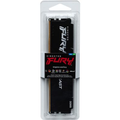 Модуль памяти для компьютера DDR5 32GB 5600 MHz Beast Black Kingston Fury (ex.HyperX) (KF556C36BBE2-32) | Зображення 4