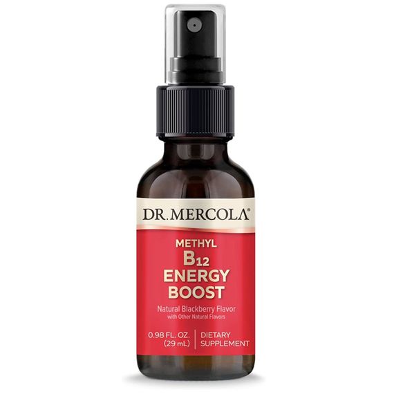 Вітамін Б12 Dr. Mercola Methyl Vitamin B12 Energy Booster 25 ml Natural Blackberry Flavor
