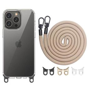 Чехол TPU Transparent with Straps для Apple iPhone 14 Pro (6.1")