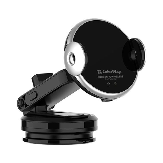 Універсальний автотримач ColorWay AutoSense Car Wireless Charger 15W (Dashboard + Air Vent) (CW-CHAW039Q-BK) | Зображення 3