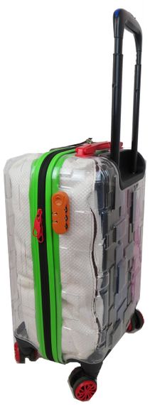 Прозора мала пластикова валіза + комплект органайзерів 42L My Luggage | Зображення 2