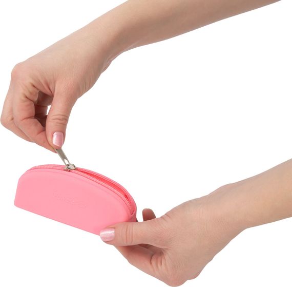 Сумка для зберігання секс-іграшок PowerBullet - Silicone Storage Zippered Bag Pink | Зображення 1