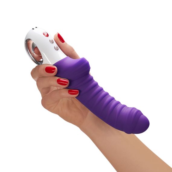 Вібратор для точки G Fun Factory TIGER violet, ребристий, підходить для анальної стимуляції | Зображення 4