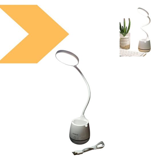 Лампа настольная LED 1933 Белая (USB кабель в комплекті) (42662-1933_192)