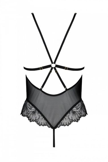 Боди Passion Deliena Body Черное 2XL/3XL | Зображення 4