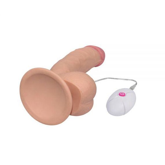 Реалістичний вібратор із виносним пультом керування 7.5" The Ultra Soft Dude, Flesh Vibrating Sex Aura | Зображення 5