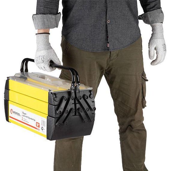 Ящик для інструментів металевий, 5 секцій, 18" 454*210*230 мм INTERTOOL BX-5018 | Зображення 7