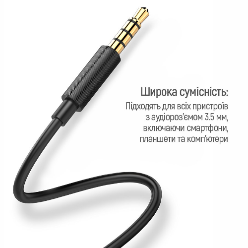 Навушники ColorWay Wired Earphone Blast 2 CW-WD02BK 3,5мм mini-jack чорний | Зображення 4