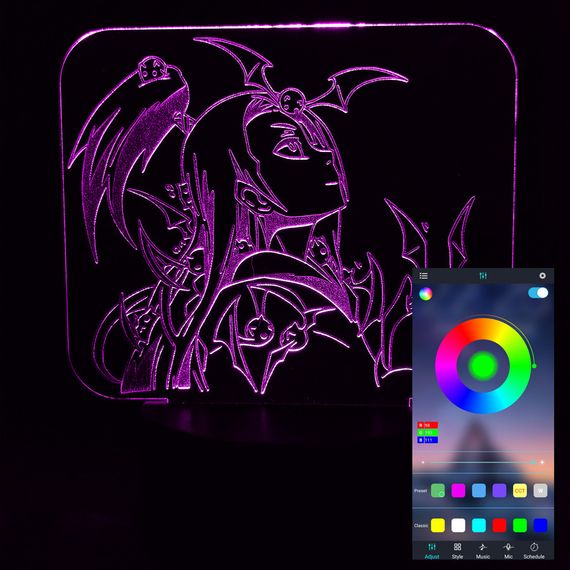 Акриловий світильник-нічник керування з телефона Дейдара tty-n000505