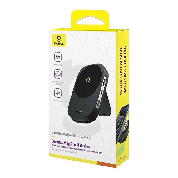 Бездротовий зарядний пристрій з кулером для мобільного Baseus MagPro II Series Ultra-Thin Magnetic Phone Cooler (with Wireless | Зображення 1