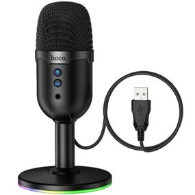 Мікрофон всеспрямований для геймінгу Hoco L25 Bright USB Black
