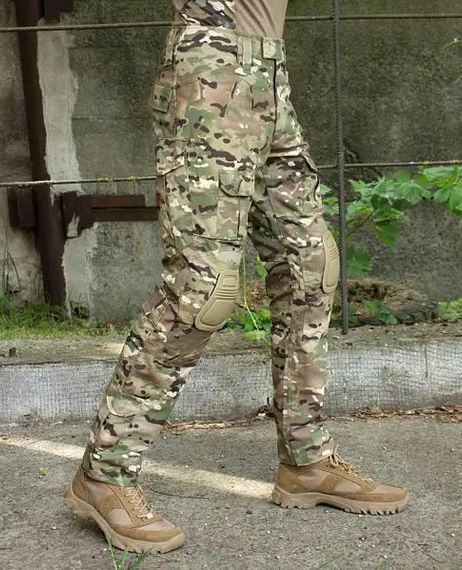 Костюм 3в1 Han Wild Multicam G8 куртка та штани та убакс мультикам наколінники та налокітники | Зображення 3