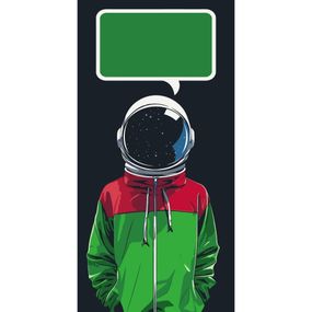 Открытка по номерам "Космонавт" 16116-AC 40х80 см