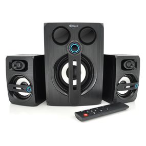 Колонки 2.1 Kisonli TM-9000A, для ПК і ноутбука, живлення 220V + jack 3.5mm, 5W+2x3W, 20Hz- 20KHz, з сабвуфером, bluetooth, Black, BOX, Q8