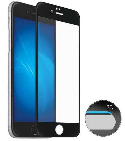 Захисне скло iMax 3D для iPhone 7 Чорний|Повне покриття|айфон 7 | Зображення 6