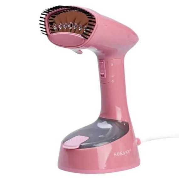 Відпарювач ручний вертикальний 120мл 1300Вт SOKANY SK-3065 Рожевий