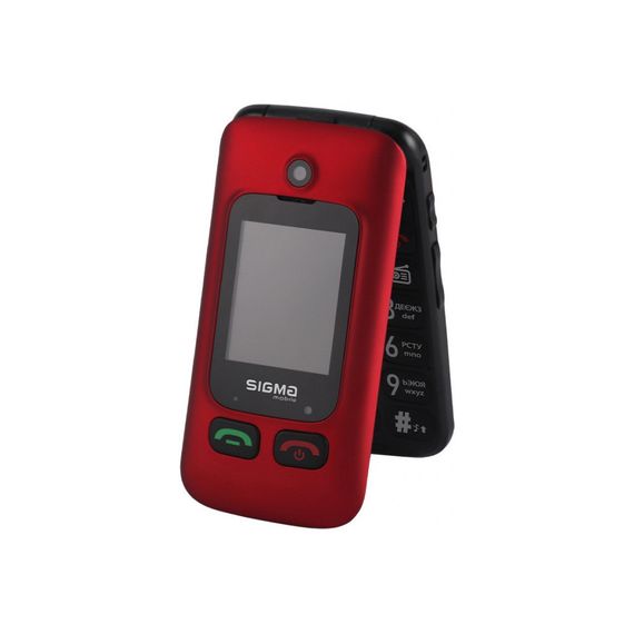 Мобільний телефон Sigma Comfort 50 Shell Duo Type-C Red Black (4827798212516) | Зображення 2