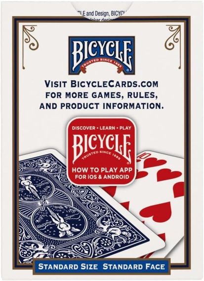 Игральные карты Bicycle Standard Playing Cards Синие | Зображення 2