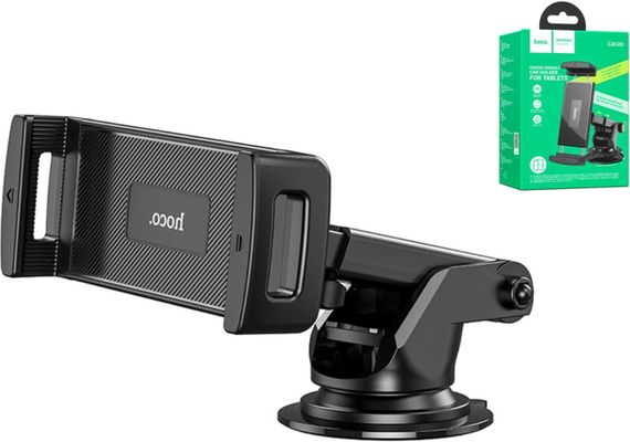 Автомобильный держатель Hoco CA120 для планшета и телефона – Black | Зображення 4