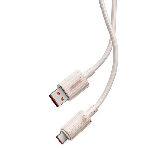 Дата кабель Baseus Habitat Series Fast Charging USB to Type-C 100W (2m) (P1036020) Wheat Pink | Зображення 2