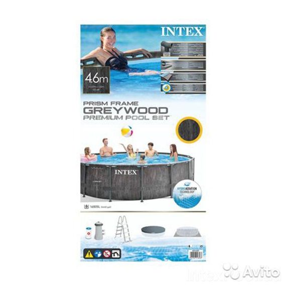 Каркасний басейн Intex 26742, 457 x 122 см з повним комплектом (3 785 л/год, сходи, тент, підстилка) | Зображення 3