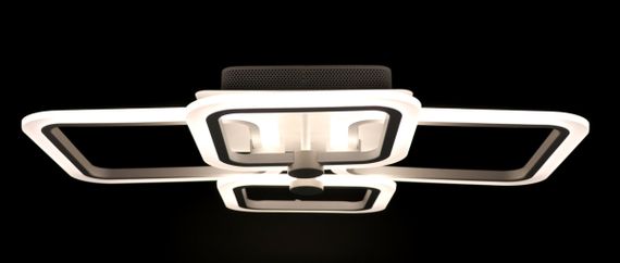 Люстра світлодіодна стельова LED світильник для квартири на стелю лед з пультом 25769 Білий 10х50х60 см. | Зображення 3