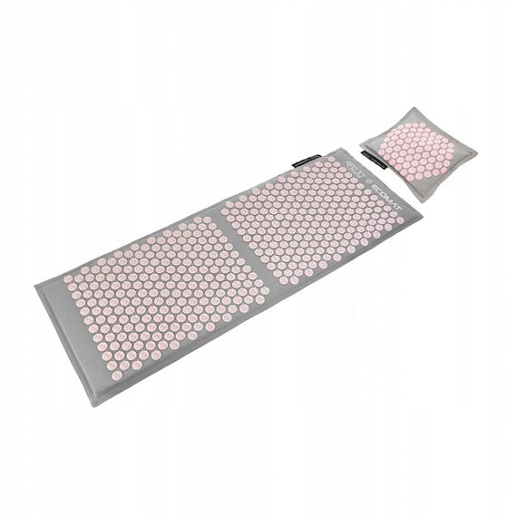 Килимок акупунктурний з подушкою 4FIZJO Eco Mat XL Аплікатор Кузнєцова 4FJ0515 Grey/Pink (P-5907739313607) | Зображення 8
