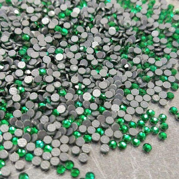 SS6 термоклеевые стразы дмс (dmc Китай) col Emerald | Зображення 1