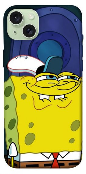 Чохол з картинкою Губка Боб для Apple iPhone 15 Plus (6.7")