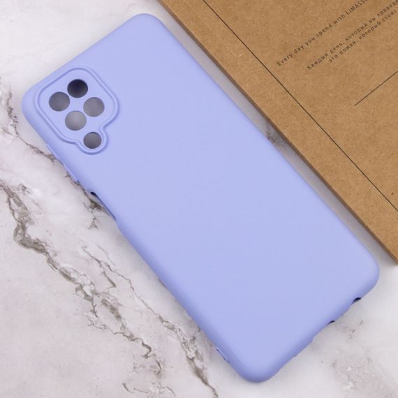 Чехол Silicone Cover Lakshmi Full Camera (A) для Samsung Galaxy A12 / M12 Full camera, Бузковий/Dasheen | Зображення 3