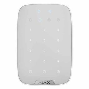 Бездротова сенсорна клавіатура з RFID-зчитувачем та підтримкою Bluetooth Ajax KeyPad Plus white