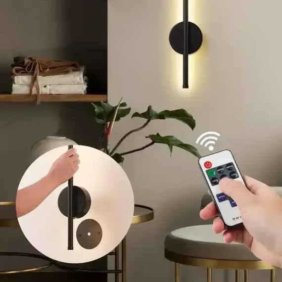 Світильник настінний 60 см Strip light HA-125 Чорний | Зображення 7