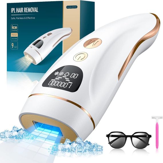 Епілятор IPL Hair Removal DYM-022 з охолодженням, лазерна епіляція, безболісна фотоепіляція для тіла, видалення волосся