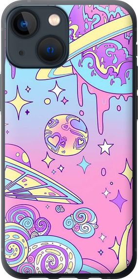 Чехол на iPhone 13 Mini Розовая галактика "4146u-2373-17620"