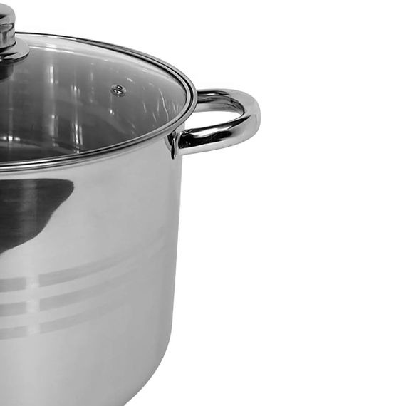 Каструля з кришкою Kamille KM-5404 10.5 л 26 см срібляста | Зображення 1