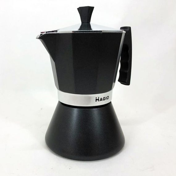 Гейзерная кофеварка Magio MG-1005, гейзерная кофеварка для плиты, кофеварка гейзерного типа, кофейник | Зображення 8