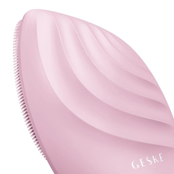 Електронна ультразвукова щітка для обличчя GESKE Sonic Facial Brush 5в1 pink | Зображення 4