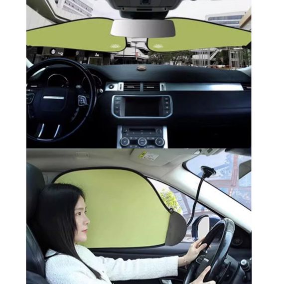 Солнцезащитный козырек для автомобиля (на присоске) (0.58x0.36m) Green | Зображення 4