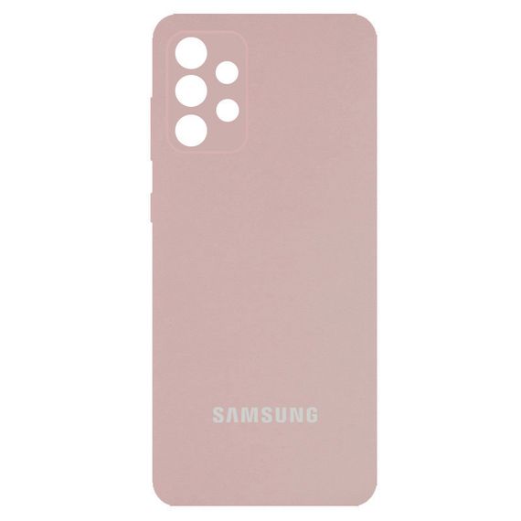 Чохол Silicone Cover Full Camera (AA) для Samsung Galaxy A13 4G, Рожевий