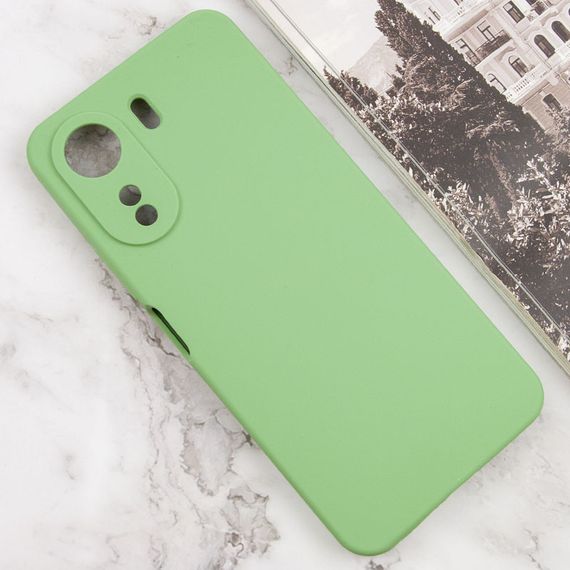 Чехол Silicone Cover Lakshmi Full Camera (AAA) для Xiaomi Redmi 13C / Poco C65 Мятный / Mint | Зображення 1