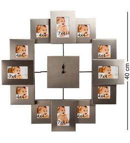 Часы-фоторамка Clock Family Tree 40 см (12 фото)