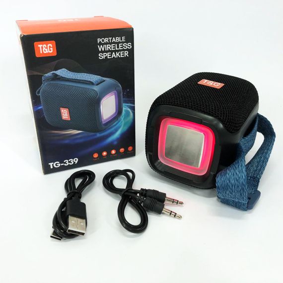 Портативна Bluetooth колонка TG339 5W з RGB підсвічуванням. YH-221 Колір: чорний | Зображення 1
