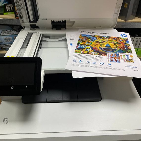 МФУ HP Color LaserJet Pro MFP M477fdw / Лазерная цветная печать / 600x600 dpi / A4 / 27 стр/мин / USB 2.0, Ethernet, Wi-Fi / Duplex б/у | Зображення 5
